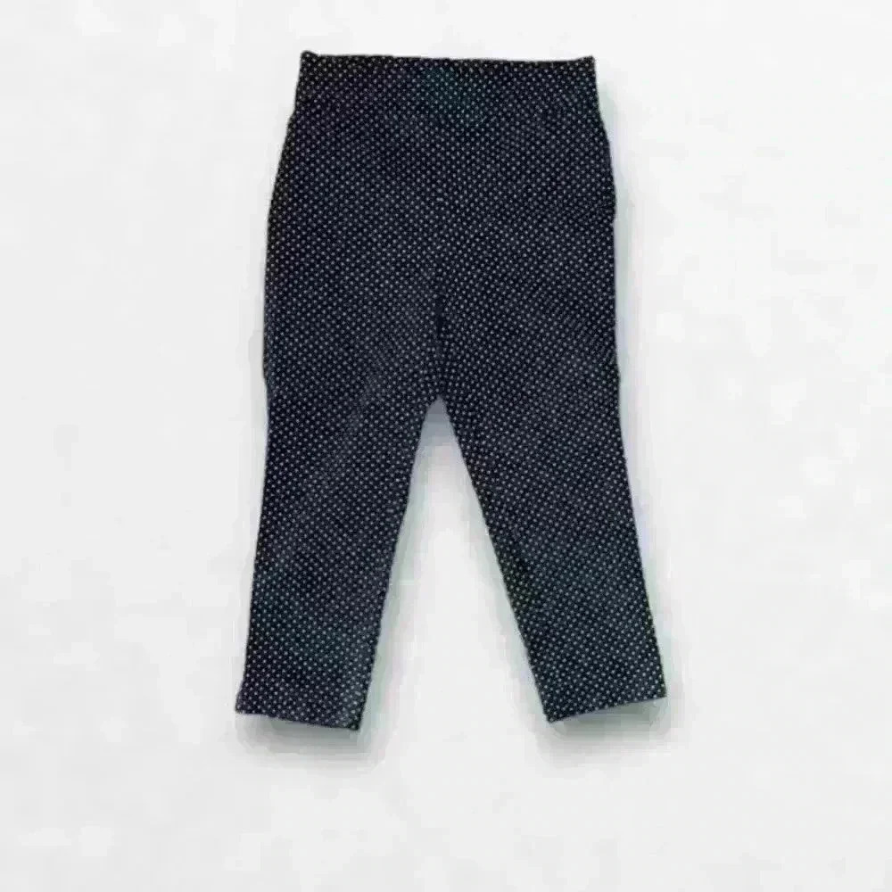 So Slimming Chico's Polkadot Black/White Crop Pants Size 10​​